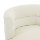 Swivel Accent Chair, 360° Rotating Design With Ergonomic Support For Living Room, Bedroom & Home Office - Cream White