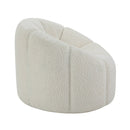 Osmash - Chair With Swivel - White Teddy Sherpa