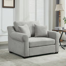 Modern Chenille Oversized Armchair, Chair And A Half, Single Sofa