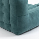 Modern Indoor Fluffy Bean Bag Chair With Memory Foam And Ottoman, Super Soft