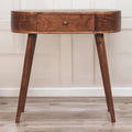 Rounded Wood Table