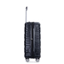 Luggage Set Of 5 Pieces, Expandable Hard Pc Luggage Set With Tsa Lock For Rotating Wheels