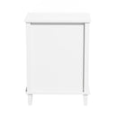 Nightstand & 1 Drawer And 1 Shelf - White