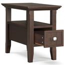 Acadian - Narrow Side Table With Drawer - Brown
