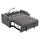 Sofa Bed With Trundle For Small Rooms - Dark Gray