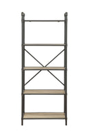 Itzel - Bookshelf - Antique Oak / Sandy Gray