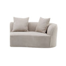 Elegant Curved Sectional Sofa With Full Foam Comfort