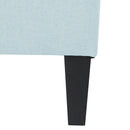 Classic Ottoman With Birch Wood Legs And Fabric Upholstery