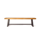 Tranquilizer - Outdoor Acacia Wood Bench With Slat Panel Design