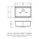 Quartz Kitchen Sink, Granite Composite Workstation Undermount