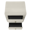 Nightstand, Storage Drawer Versatile Use, Upholstered, Transitional