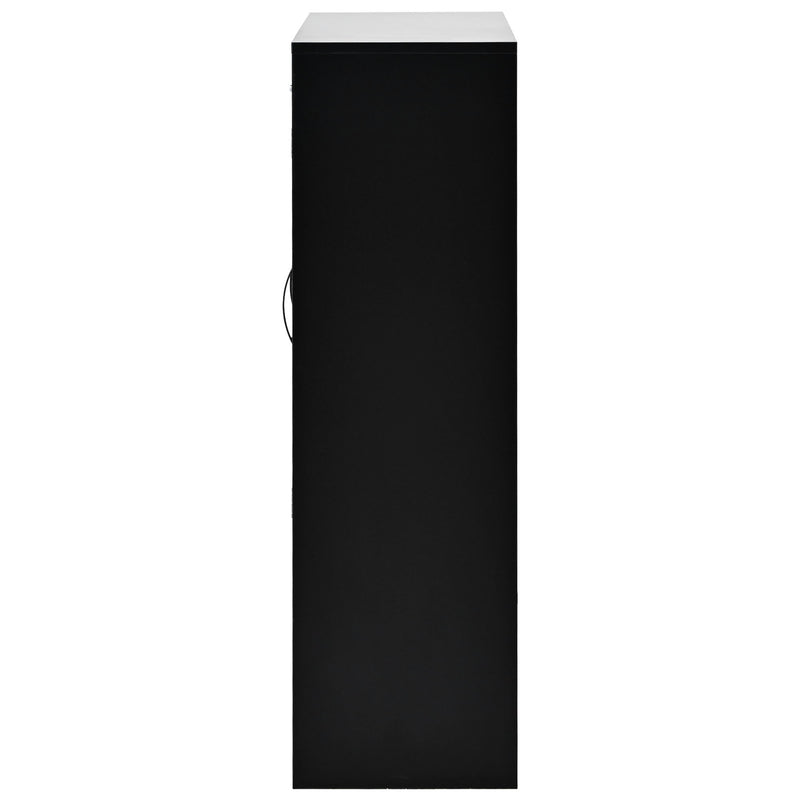 Sleek And Modern Shoe Cabinet With Adjustable Shelves, Space Saving Design