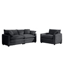 Elegant Corduroy Oversized Sectional Sofa Set With Deep Seats And Flexible Layout