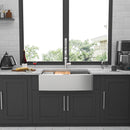 Classic Ceramic Farmhouse Sink Workstation Single Bowl With Durable Finish