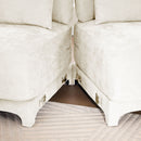 Elegant Sofa With Ergonomic Design And Lumbar Pillows