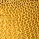 Bordeaux - Knitted Cotton Round Pouf Ottoman, Floor Cushion