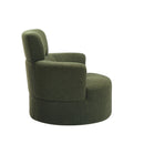 360° Swivel Chair Upholstered Accent Barrel Chair With Adjustable Headrest