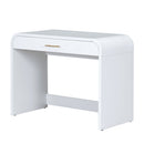 Makeup Vanity Table With Mirror Touch Screen Lighted Mirror, Dressing Table With Drawer For Bedroom - White