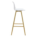 Stylish Upholstered Bar Chairs With Metal Leg