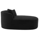 Modern Chaise Lounge Sofa Boneless Couch With Supportive Pillows
