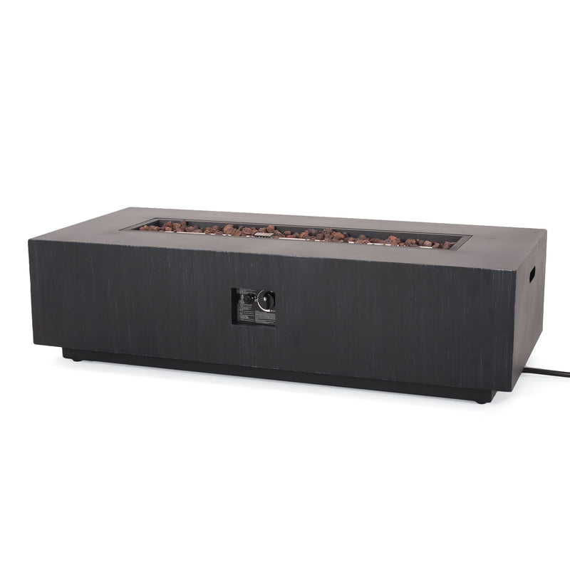 Modern Rectangle Fire Table 50,000 Btu