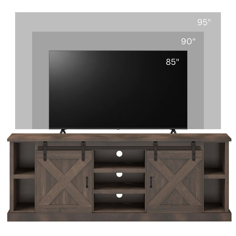 Farmhouse - TV Stand Console - Barnwood