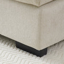 Contemporary U Shaped Sofa With Console And Cupholders