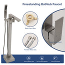 Freestanding Bathtub Faucet With Waterfall Tub Filler And Hand Shower
