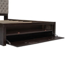 Platform Bed With Storage Headboard, Shoe Rack And 4 Drawers