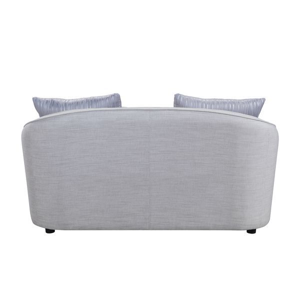 Mahler II - Loveseat With 4 Pillows - Beige Linen