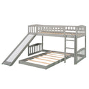 Functional Bunk Bed With Convertible Ladder And Slide