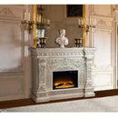 Zabrina - Fireplace - Antique White Finish - Atlantic Fine Furniture Inc