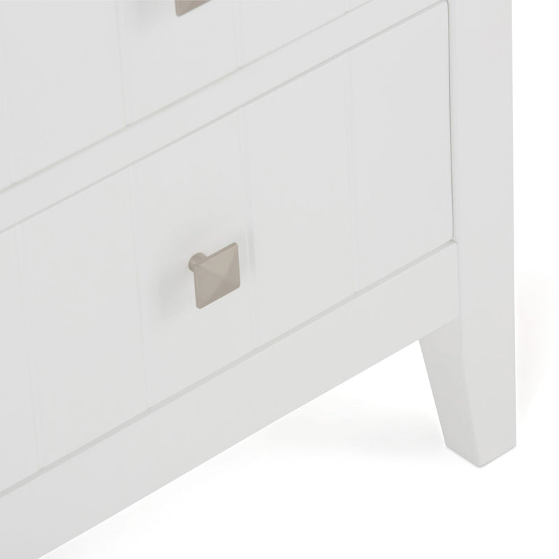 Acadian - Four Drawer Floor Storage Cabinet - Pure White