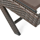 Kauai - Modern Outdoor Mesh Chaise Lounge With Adjustable Backrest - Brown Multi