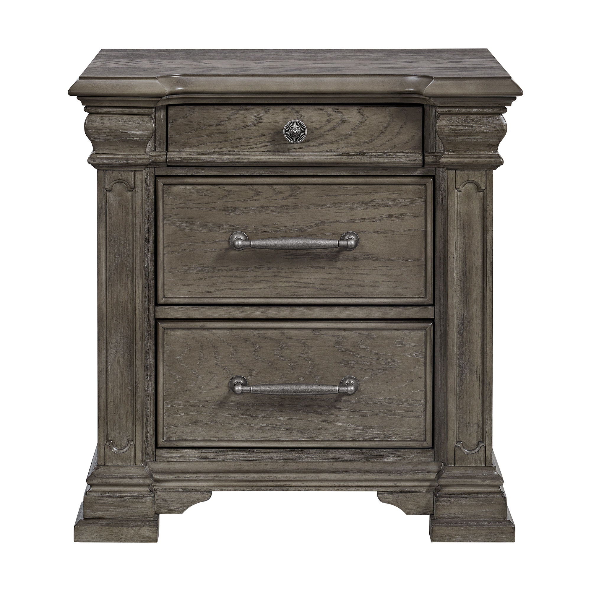 Kings Court - 3-Drawer Nightstand (Sliding Top)