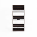 Modern Freestanding Shoe Storage Cabinet With 3 Flip Drawers