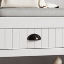 Modern 3 In 1 Hallway Hall Tree With Storage Drawers, Coat Rack, Shoe Rack Bench And Cushion