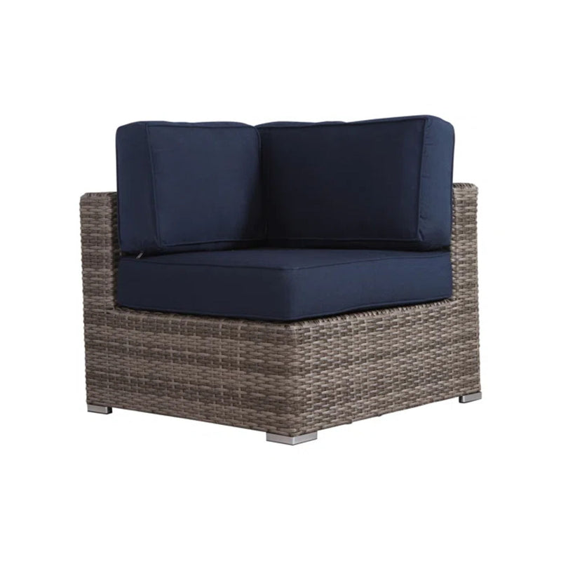 Outdoor Seating Group With Cushions 2 Person - Gray
