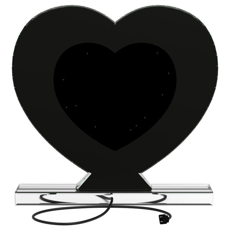 Euston - Heart Shaped Vanity Mirror - Silver