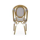Outdoor Rattan And Aluminum French Bistro Chair Set