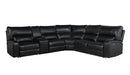 Saul - Power Recliner Sectional Sofa With USB Port Cupholder Console