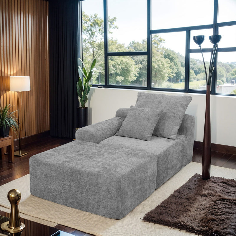 Modern L Shaped Sectional Sofa With Adjustable Configurations