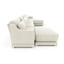 Stylish Sofa With Ottoman And Lumbar Pillows, Ergonomic Design