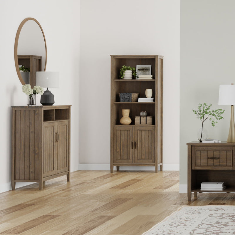 Lev - Medium Storage Cabinet - Smoky Brown