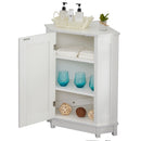 Bathroom Cabinet Triangle Corner Storage Cabinet With Adjustable Shelf Modern Style