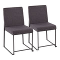 Fuji - Contemporary Modern Elegance With High Back Dining Chair (Set of 2)