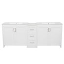 Double Sink Bathroom Vanity With Quartz Countertop