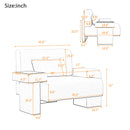 Modern Oversized Armchair With Soft Cushion For Living Room