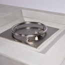 Propane Gas Fire Pit Table, 50000 Btu Rectangular Concrete Fire Pit For Outside Patio Deck Garden Backyard - Light Gray