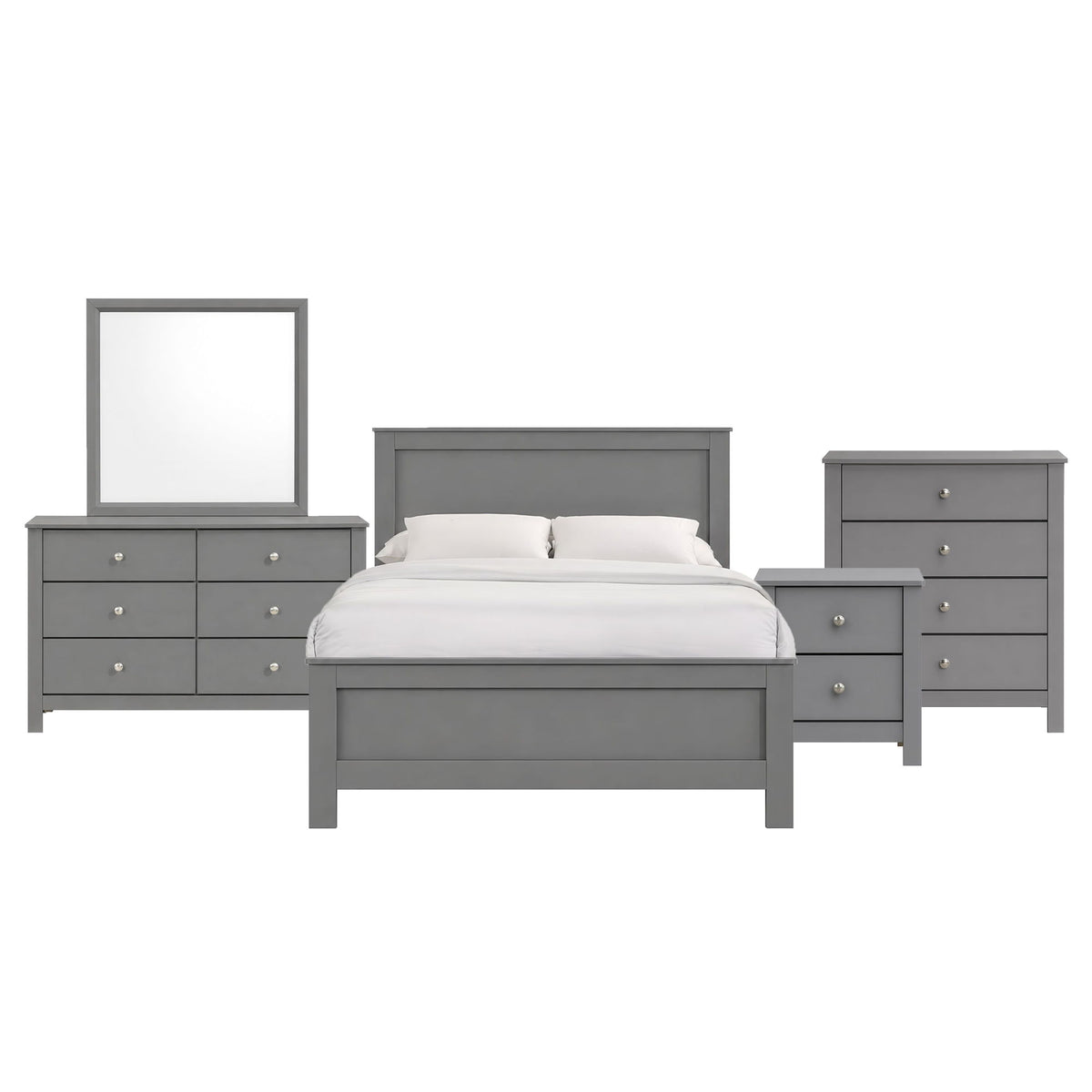 Sami Youth Panel Bedroom Set in Dark Brown by Elements International, view 7